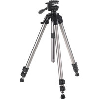Sunpak Ultra Pro 777 Tripod with 3-way Fluid-effect Panhead, Silver