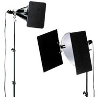 Smith Victor BDT12, 2 Leaf, 12" Thrifty Barndoor Set for 12" Reflectors.