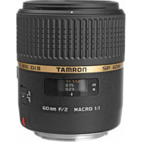 Tamron SP 60mm f/2 Di II 1:1 AF Macro Auto Focus Lens for Canon EOS - with 6 Year USA Warranty