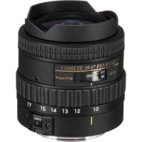Tokina 10mm - 17mm F/3.5-4.5 DX Autofocus Fisheye Zoom Lens for Canon EOS Digital SLR Cameras.