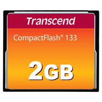 Transcend 2 GB, 133x High Speed, Compact Flash Memory Card.