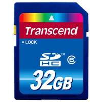 Transcend 32 GB Secure Digital High Capacity (SDHC) Class 6 Memory Card