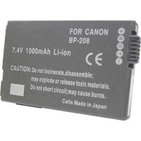 Adorama Lithium-Ion Camcorder Battery, Replacement for the Canon BP-208, 7.4v 1000 mAh
