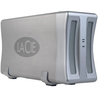 LaCie Two Big 500 GB 2-Disk RAID Tower System with SATA II PCI-E Card, for Macintosh & Windows.