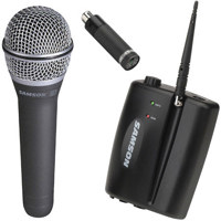 Samson Airline Series Wireless Handheld Mic System with AX1 Plug-in Handheld Transmitter, AR1 Receiver (Channel U1/801.375 MHz) , Q7 Mic and Power Supply