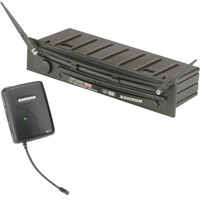 Samson UHF Series 1 Wireless Presentation System with AL1 Transmitter, Built-in Condenser Mic, QL1 Lavalier Mic, UR1 Receiver with Power Supply