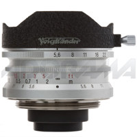 Voigtlander Ultra Wide-Heliar 12mm f/5.6 Aspherical Leica Screw Mount Lens with Viewfinder & Hood - Silver