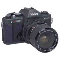 Vivitar V3800N SLR Multi Exposure Camera w/28-70 3.4-4.8 macro zoom lens