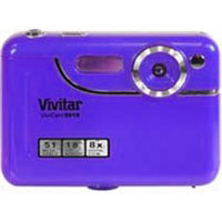 Vivitar ViviCam 5018 5.1 Megapixel Digital Camera, 8x Digital Zoom & Red Eye Reduction, Purple