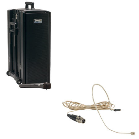 Anchor Audio Beacon BBP-7500/EM AC/DC Powered Sound System with MP3 Player, Wireless Receiver, Ultralite Microphone, Bodypack Transmitter