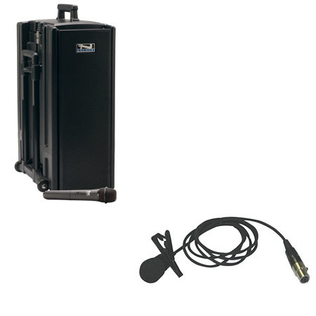 Anchor Audio Beacon BBP-7500/LM AC/DC Powered Sound System with MP3 Player, Wireless Receiver, Lapel Microphone, Bodypack Transmitter