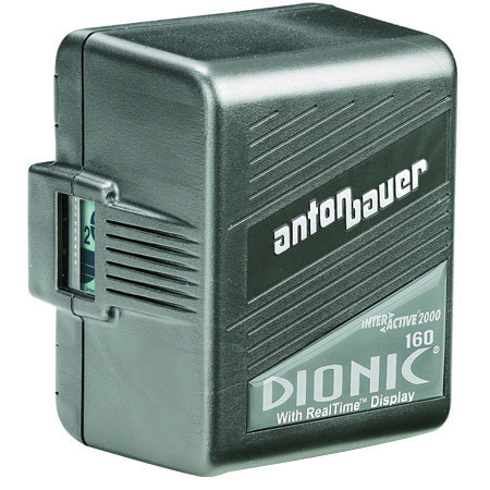 Anton Bauer Logic Series Dionic 160 Digital Interactive Lithium-Ion Battery, 14.4 volts, 160 watt hours, Anton Bauer 3-Stud Gold Mount