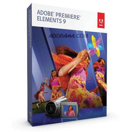 Adobe Premiere Elements 9.0, Full Version Graphics, Designing / Movie Editing Software for Windows and Mac image