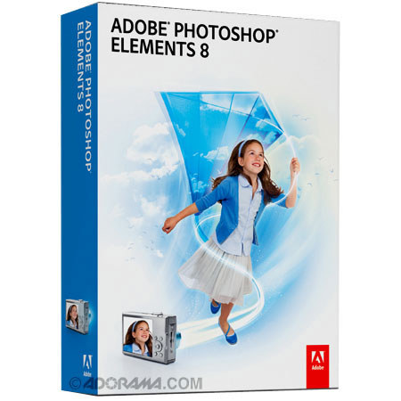Adobe Photoshop Elements 8.0, Full Version Software for Windows image
