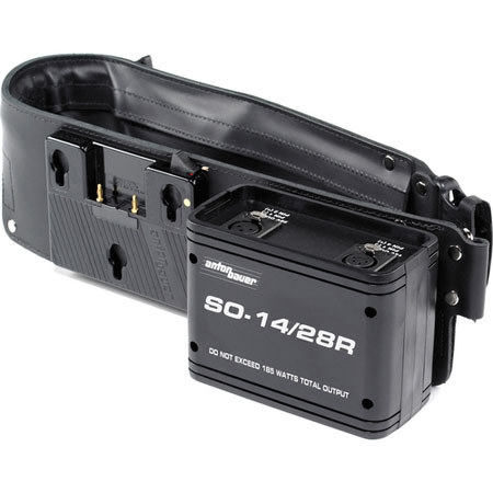 Anton Bauer SO-14/28R Dual Simultaneous Voltage Snap-On Belts with 4-pin and 2-pin XLR Outputs