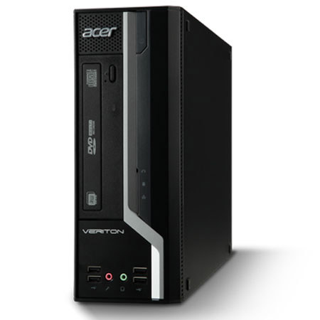 Acer VX2611G-UG645X Veriton X Desktop Computer, Intel Pentium G645 2.90GHz, 4GB DDR3 SDRAM, 500GB HDD, Win 7 Pro 64-bit (Upgradable to Win 8 Pro)