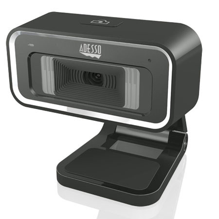 Adesso CyberTrack H1 HD Desktop Webcam, 1.3 Megapixels CMOS Color Sensor, 720p Video Resolution, USB 2.0