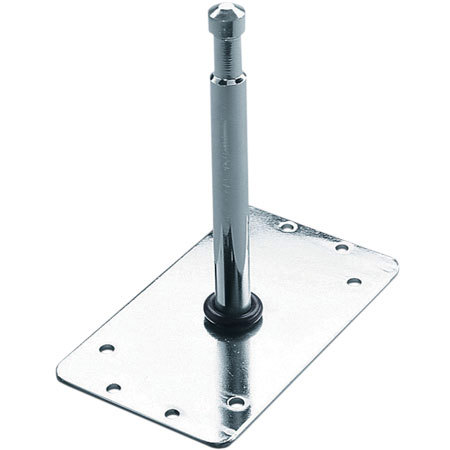 Avenger 6" Chrome Baby Wall Mounting Plate with a 5/8" Spigot. image