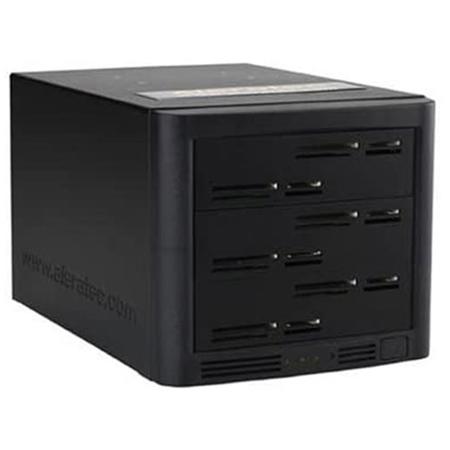 Aleratec 1:6 Flash Memory Card Copy Cruiser Plus, Duplicates the Source to 6 Flash Memory Cards, USB Interface, for Windows