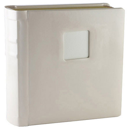 Flora Bella Series, Professional Library Bound Album, Pearl Window Cover with Gold Trimmed Ivory Pages, 18 Page Capacity Holds 36 8&quot; x 10&quot; Photos. image