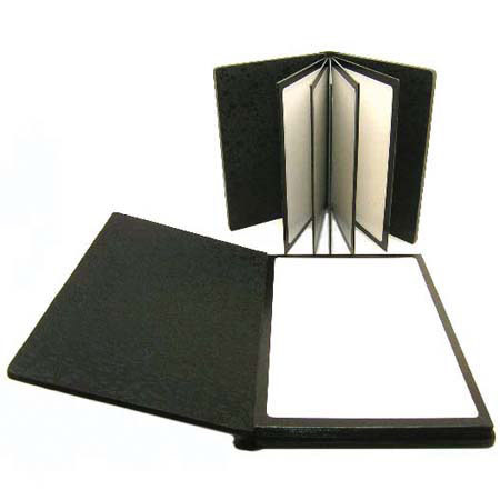 Adorama Professional Peel and Stick Bound Album with Black Leatherette Cover, Holds 10 5&quot; x 7&quot; Prints image