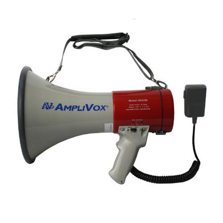 AmpliVox S602M MityMeg Plus, 25 Watt Megaphone, Range: 1760 Yards