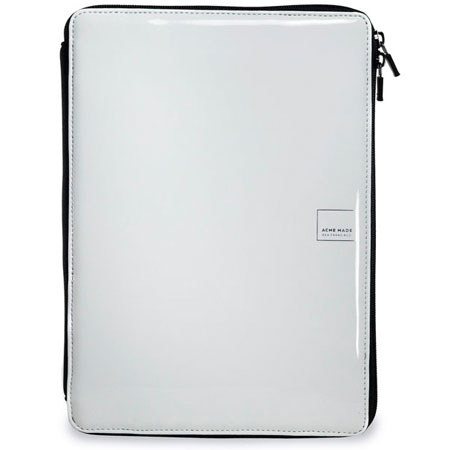 Acme Made Slick Dual-Use Case for eReader, Fully Zippered, Water and Stain Resistant, Gloss White image