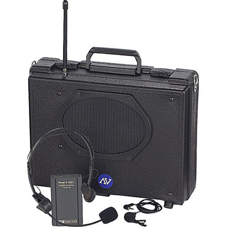 AmpliVox SW222 Battery Powered Wireless Audio Portable Buddy Kit, with Built-In 50W Amplifier and Receiver
