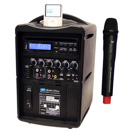 AmpliVox SW720 iPod Wireless PA System with Wireless Handheld Mic