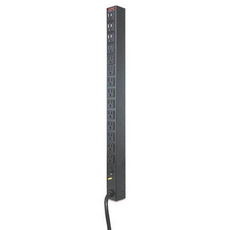 APC Basic 12' Rack PDU Rackmount Power Strip, Zero U, 20A, 120V
