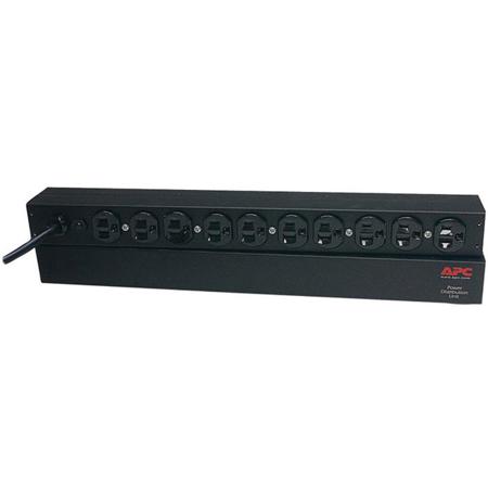 APC AP9562 1U Basic Rack PDU, 15A, 120V Output, 10 NEMA 5-15R Output Connection