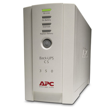 APC Back-UPS 350 6 Outlets UPS, 210 Watts/350 VA Output Power, 120V Input/Output, USB