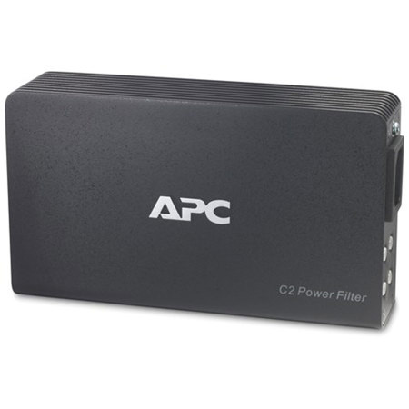 APC AV C Type 2 Outlet Wall Mount Power Filter, 120V Input Voltage, 50/60Hz Input Frequency, 2 Feet Cord Length, Black