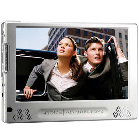 Archos 705, 80 GB Ultra-Compact Portable Multimedia Player with 7&quot; LCD Screen image