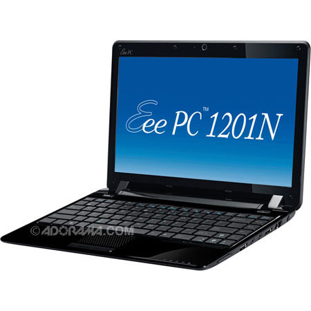 ASUS Eee PC 1201N-PU17-BK Seashell 12.1&quot; Netbook with 1.6GHz Intel Atom N330 Dual-Core, 2GB of RAM &amp; 250GB 5400rpm Hard Disk, Black image