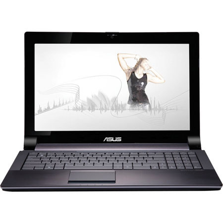 Asus N53JQ-A1 15.6" Notebook with 1.73GHz i7-740QM Processor, 4GB RAM, 500GB Hard Drive, Bluetooth, Windows 7 Home Premium - Silver Aluminum image