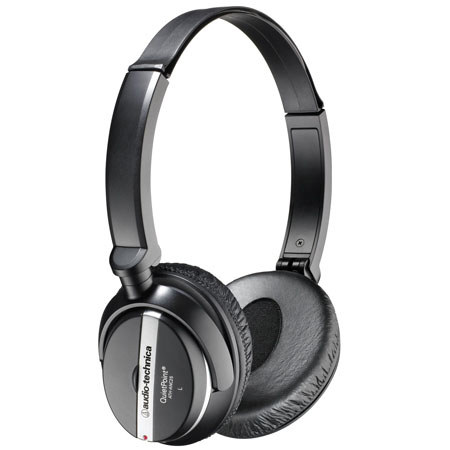 Audio-Technica ATH-ANC25 QuietPoint Active Noise-Cancelling On-Ear Headphones image
