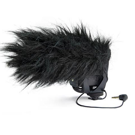 Rode VideoMic Pro Compact Shotgun Microphone, 200 Ohms - Bundle - with Rode Deadcat VMP Furry Wind Cover for VideoMicPro