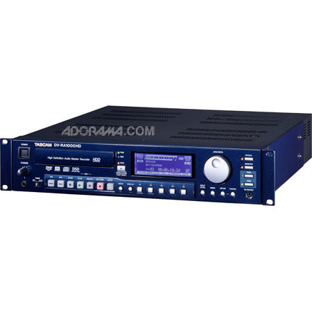 Tascam DV-RA1000HD High-Definition CD, DVD and Hard Drive Recorder, 60GB Hard Drive, DVD+RW Recording