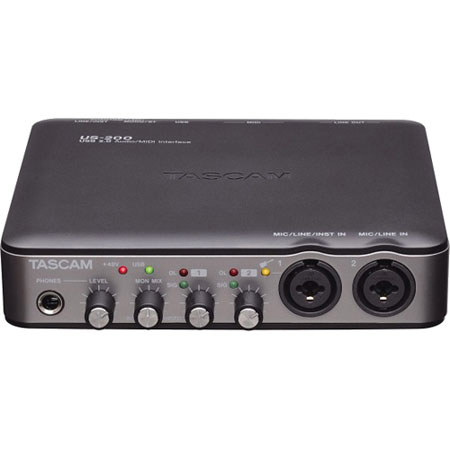 Tascam US-200 2 Input/4 Output USB 2.0 Audio/MIDI Interface
