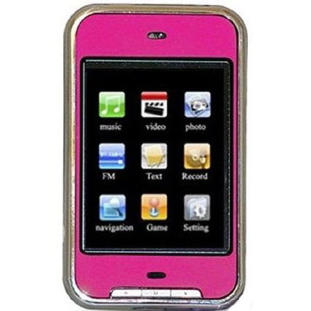 Avera Digital 8GB 2.8&quot; TFT Touch Screen MP4 Player, Pink image