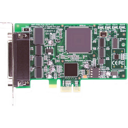 Axxon EPP/ECP Parallel Port + Dual RS232 Serial PCI Express Controller Card