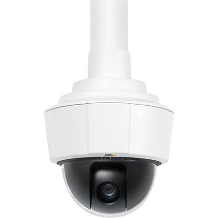 Axis Communications P5512 PTZ Dome Network Camera, f3.8-46mm Lens, 12x Optical/4x Digital Zoom, 360 Deg Pan with Auto-Flip, 704x480 Resolution at 30/25 fps, H.264/Motion JPEG Streams, PoE