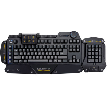 AZiO KB588U Levetron Mech4 USB Wired Gaming Keyboard, 11 Function Keys
