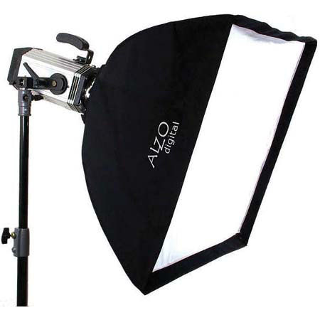 Alzo Digital 2000 HMI Video Cool Light with 36x36" Softbox Kit with Light Stand