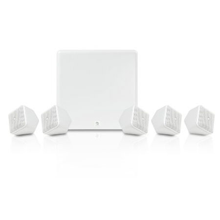 Boston Acoustics SoundWare XS 5.1 Home Theater System, 8 Ohms Impedance, White