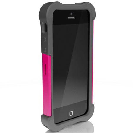 Ballistic Shell Gel Maxx Case for iPhone 5, Charcoal/Raspberry