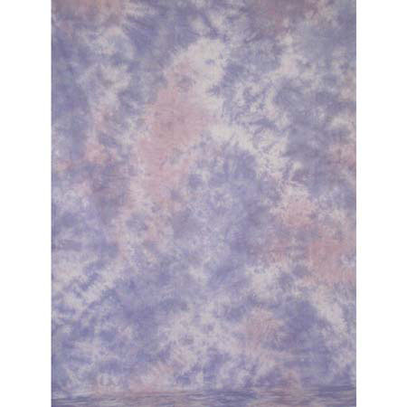 Adorama Belle Drape Color Pattern Series, 10' x 24' Painted Muslin Background, Style #531. Color: Blue, Tan, Gray image