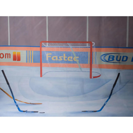 Adorama Belle Drape Scenic Series, 10' x 12' Painted Muslin Background, Style #955, Color: Hockey image
