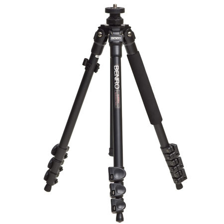 Benro A-058EX Aluminum Tripod with Quick Lock 4 Section Legs, Supports 11 lbs (5 kg), Maximum Height 55&quot; image